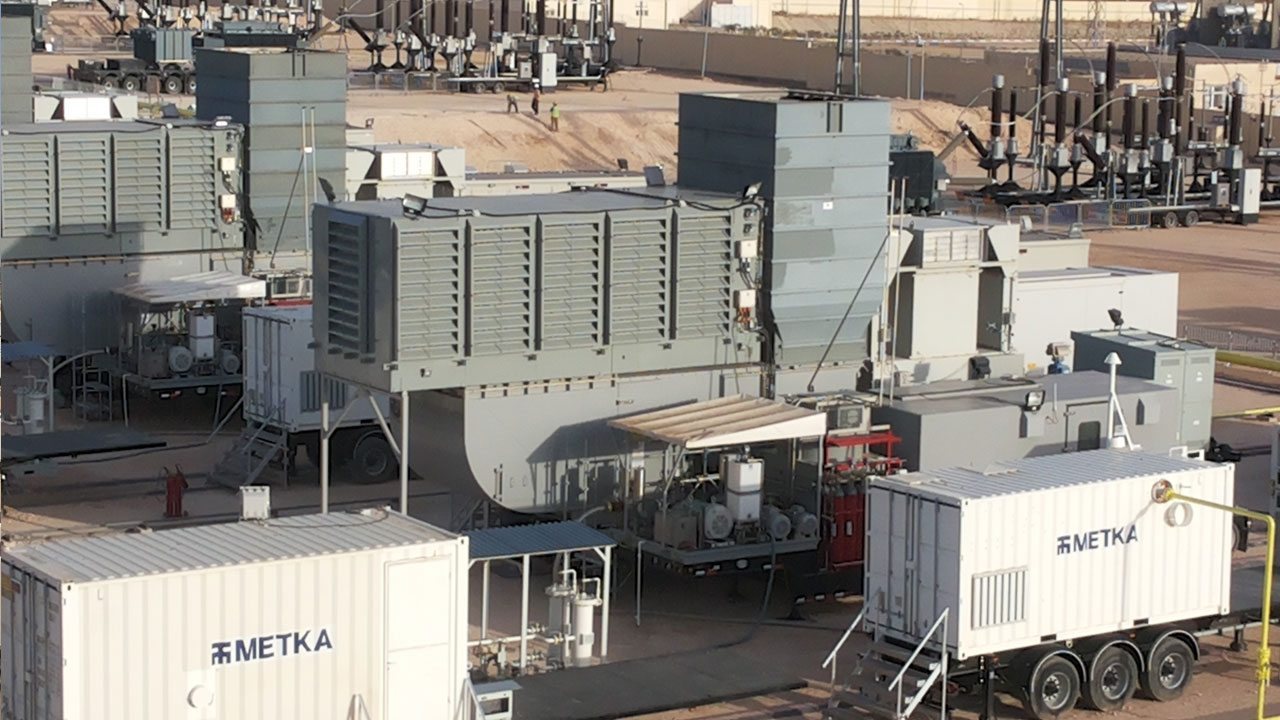 METKA mobile gas-turbine units, Algeria