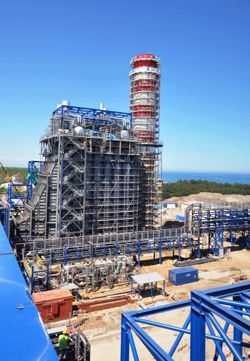 Samsun CCPP construction phase